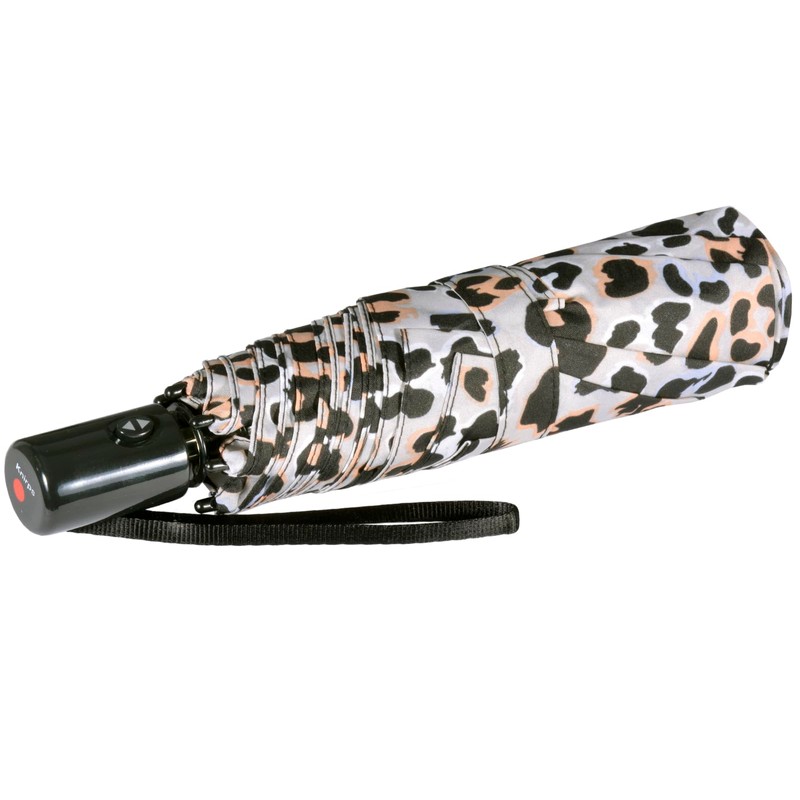 Knirps Slim Duomatic Pocket Umbrella Open-Close Jaguar Apricot, Jaguar Apricot,