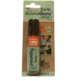 Aroma Guru Peppermint 100% Essential Oil Aroma Guru Roll On. Great for Easing Congestion.