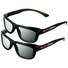 eDimensional 2D Glasses 2 Pack - Turns 3D Movies Back into 2D 2 Pairs for Sony, LG, Vizio TV's and with All Other Passive 3D Televisions Also for use in RealD 3D Theaters!