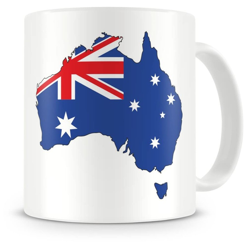 Samunshi® Australia in National Colours Coffee Cup Tea Cup