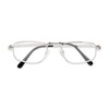Rectangle Reading Glasses in Silver by Readers.com | The Anderson