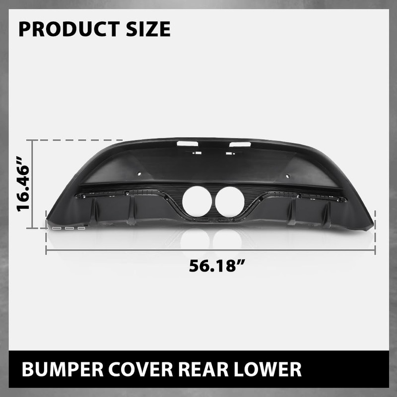 G-PLUS Bumper Cover Rear Lower Compatible with Hyundai Veloster 2013-2017