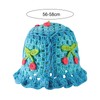 Crochet Bucket Hat for Women,Handmade Knit Hats Summer Beach Cap