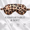Pack of 2 Mulberry Silk Sleeping Mask, Leopard Silk Sleep