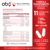Oby Multi Enzimas digestivas, Probiticos 7 tipos enzimas Probiticos Bifidobacterium