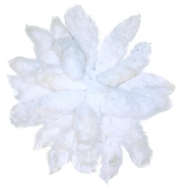 Glacier Wear White Shadow Fox Tails fxx1725