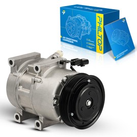 PHILTOP 471-6044 178317 Air Conditioning Compressor Compatible with Sonata 2011 2012 2013 2014 2.4L, Optima 2011 2.4L, Sonata 2011 2.0T, Optima 2011 2.0T, AC Compressor with Clutch