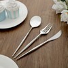 24 Silver Disposable Plastic Cutlery Spoon Fork and Knife Set