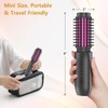 Cordless Hair Curling Iron Brush, Travel Hot Straightener Comb Curl
