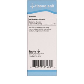 UNDA Calcarea Fluorica 6X | Homeopathic Remedy Helps Temporarily Relieve Symptoms Associated with Cracking of Joints | 100 Tablets