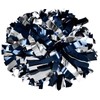 Epic Blue/Grey Cheer Leaders (2-Color) Metallic 6" Pom (Each) 6" POM (Each)