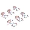 100pcs Cat Shape Paper Clips Colorful Plating Process Increased Slip