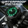 Motorcycle Watch Handlebar, Bicycle Watch for Handlebars with Light Function,