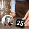 Restaurant Table Numbers 1-25, Double Side Plastic Table Number,Acrylic Tent