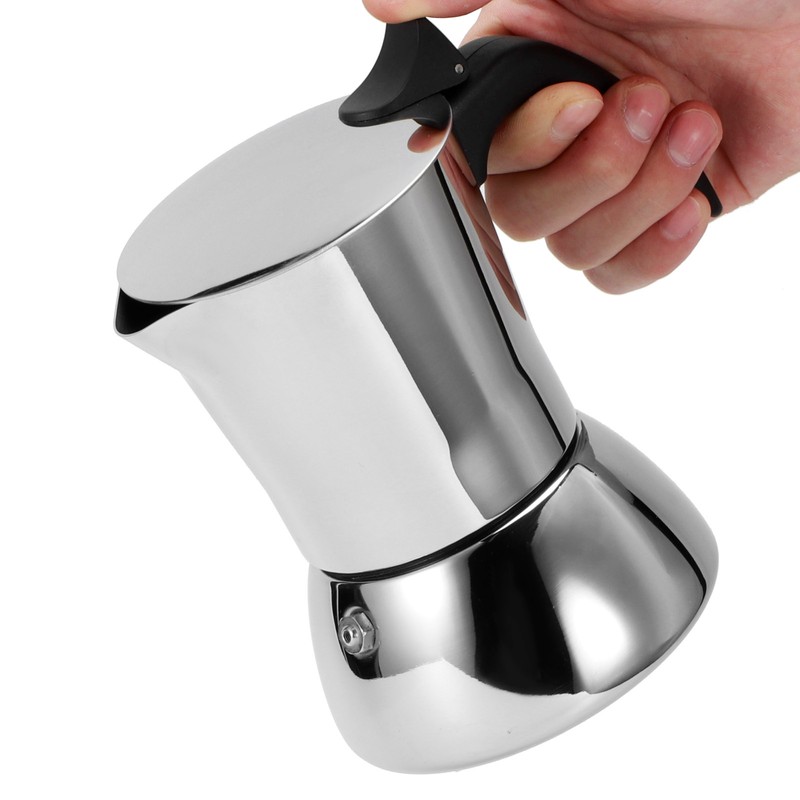 304 Stainless Steel Coffee Maker Mocha Pot Extraction Kettle for