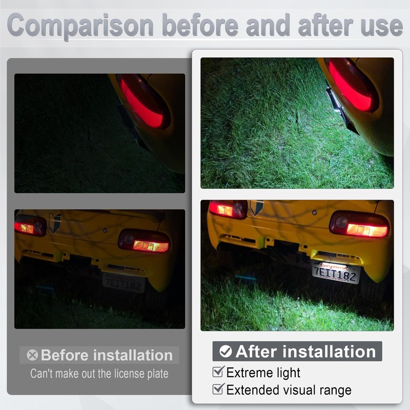 LivTee License Plate LED Light, Extremely Bright Assembly for Trailer
