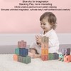 12PCS Children Silicone Building Blocks Soft DIY Educational Chewable Animals