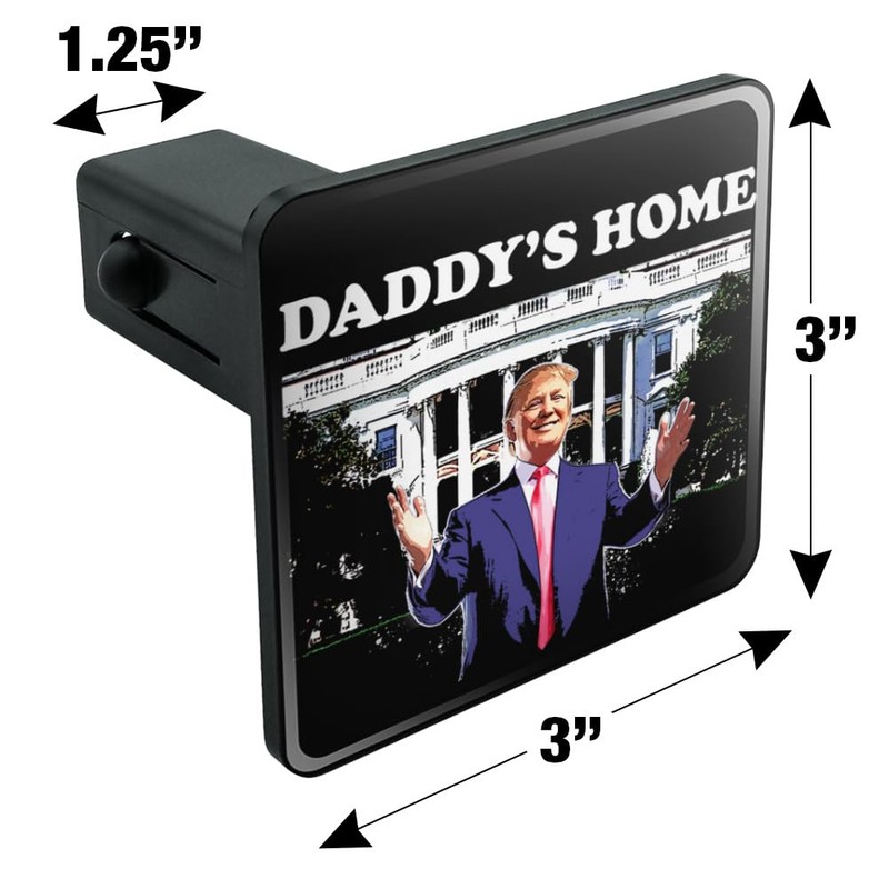 Trump's White House Tow Trailer Hitch Cover Plug Insert 1