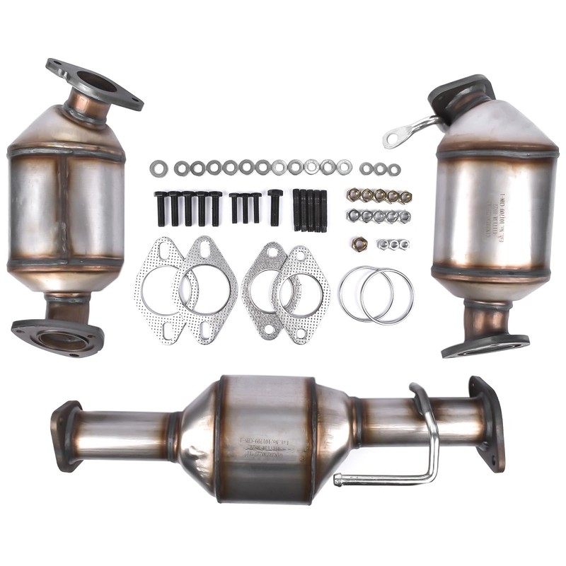 NEWZQ 3Pcs Set Catalytic Converters Replacement for Bulck Enclave Traverse