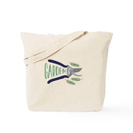 CafePress Garden Shears Tote Bag Reusable Natural Beige Canvas Shopping Bag