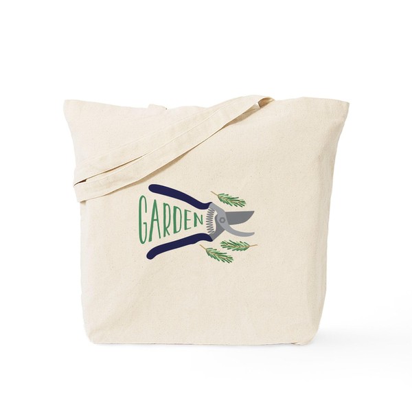 CafePress Garden Shears Tote Bag Reusable Natural Beige Canvas Shopping