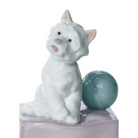 LLADRÓ My Favorite Companion Dog Figurine. Porcelain Puppy Figure.