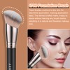 TEOYALL Foundation Contour Brush Set, 2PCS Angled Synthetic Kabuki Brush