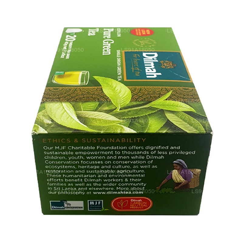 DILMAH Pure Green Green Tea 1.5g. x 20teabags