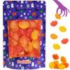 Fruidles Fall Mini Gummy Pumpkins Candy, Assorted Fruit Flavors Gummies,