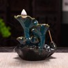 Fish Waterfall Backflow Incense Holder,Home Deco Backflow Incense Burner with