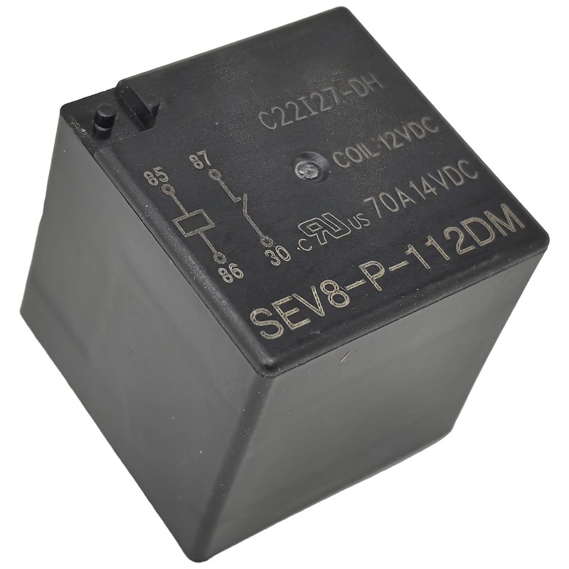 2-Pack SEV8-P-112DM Relay - 70A 12VDC 4-Pin SPST Automotive Relay