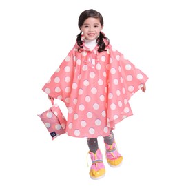 Raincoat, Compatible with School Bags, Boys, Girls, Children, Rainwear, Rainwear, Rainwear, Waterproof, Lightweight, Breathable, Quick Drying, Thin, Storage Bag Included, Rain Goods, For School