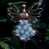 COOZZYHOUR Angel Solar Lights Garden Stake Outdoor-38Inch Metal&Glass Solar Angel