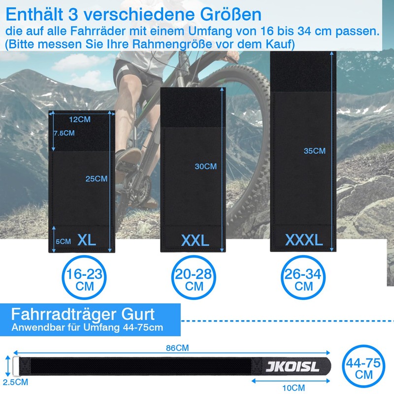 Bicycle Frame Protector 25 30 35 cm + Ebike Strap