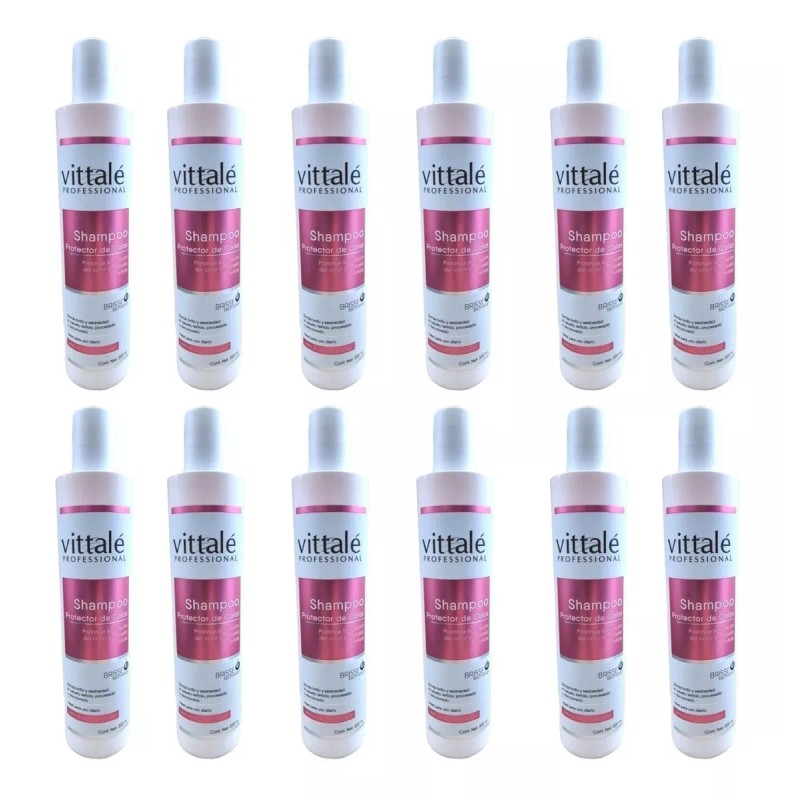 Vittale 12 Shampoo Protege Color Sin Sal Y Parabenos 320ml