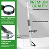 Long Handled Toenail Clipper 20" with Magnifier White
