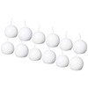 Biedermann 12 Small Ball Candles, White
