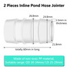 4 Pieces Double Wire Hose Clips Adjustable Stainless Steel Hose