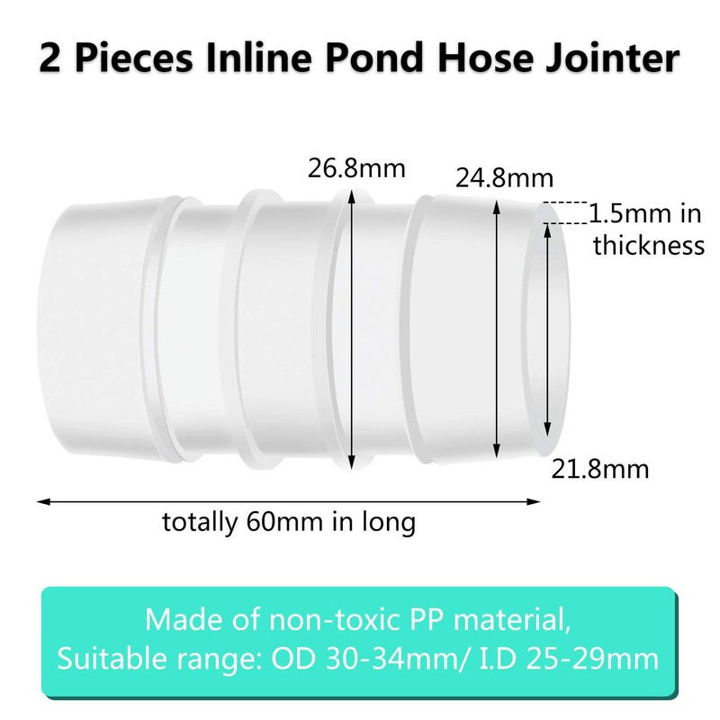 4 Pieces Double Wire Hose Clips Adjustable Stainless Steel Hose