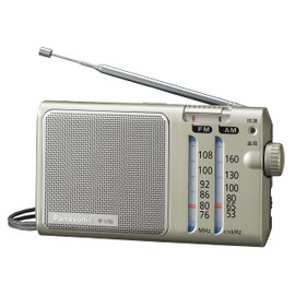 Panasonic RF-U156-S Radio FM/AM/Wide FM Compatible, Silver
