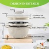 4-1 Colander with Bowl Set - Rotatable Strainers for Kitchen,