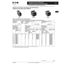 Tandem Circuit Breaker, Single Pole, 2-30A