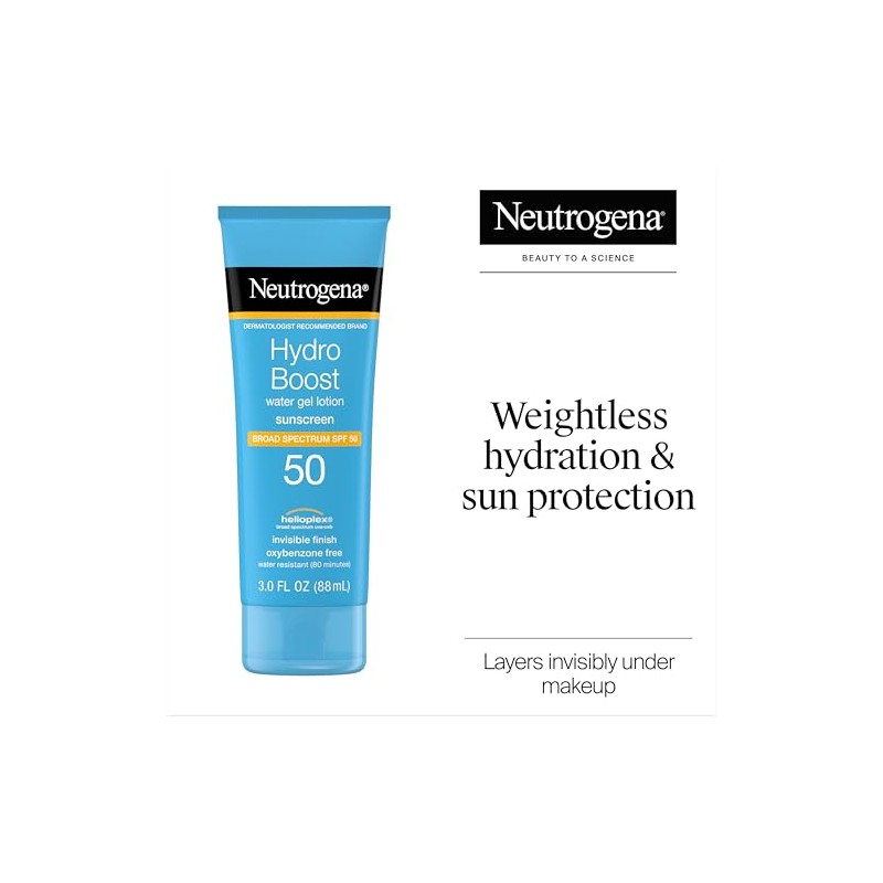 Protector Solar Neutrogena Hydro Boost Ácido Hialurónico FPS50 Hydro Boost