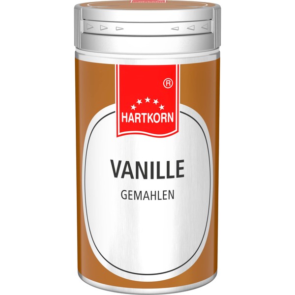 Hartkorn Ground Vanilla, 15 g in Aluminium Spice Shaker, Resealable
