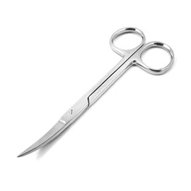 OdontoMed2011 Iris Scissors 4.5" Curved Stainless Steel