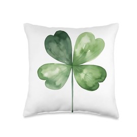 Shamrock St. Patricks Day Ireland Throw Pillow