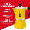 Bialetti Rainbow Caffettiera Colorata, Alluminio, Giallo, 1 Tazza,Yellow,30 x 20