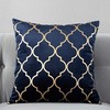 TAOSON Pack of 2,Moroccan Quatrefoil Geometric Bronzing Printed Cozy Soft