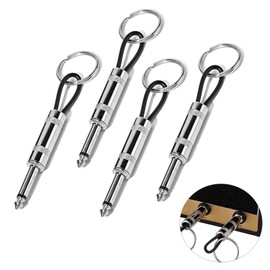 4PCS Marshall Key Holder,Guitar Hook Keyring Wall Mounted,Key Holder Wall Mounted,4 Pack Guitar Plug Keychain for Music Lovers & Music Enthusiasts