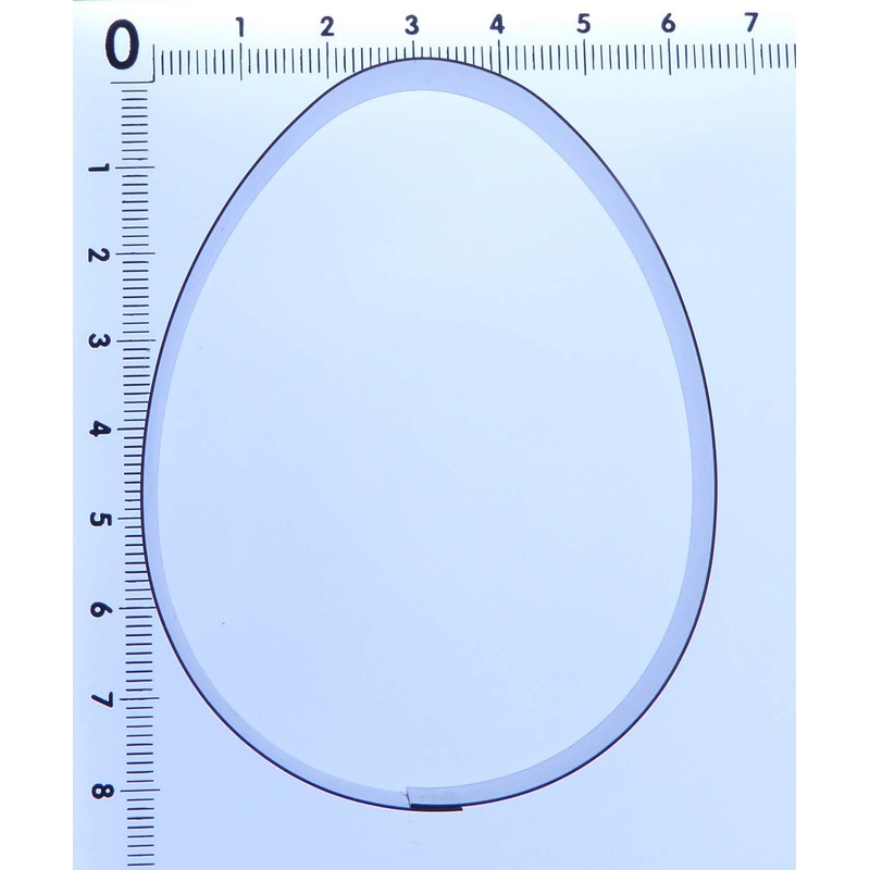 Egg Cutter Cookie Cutter 80 x 60 mm - Stainless